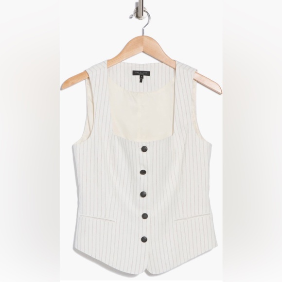 Rag & Bone Kiana Cotton & Linen Vest - Picture 3 of 4